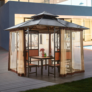 亭子户外凉亭别墅庭院天台花园休闲亭楼顶露台花园设计农家乐木屋