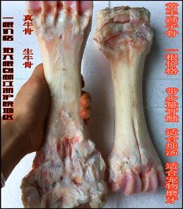 生牛蹄骨1根 真牛小腿骨适合炖汤 大狗磨牙零食拍6根包邮江浙沪皖