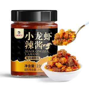 辣妹子小龙虾酱230g/罐 虾尾肉酱 即食下饭菜 拌饭拌面调味酱
