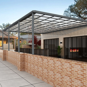 铝合金雨棚阳台天台雨搭别墅庭院子楼顶露台棚门口窗户阳光遮阳棚