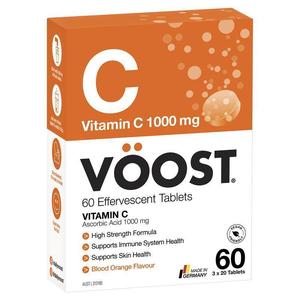 【澳洲直邮】Voost维生素泡腾片高浓度补充矿物质VC镁电解质 60片