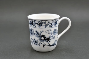 nikko 日光 日本制 生命之树青花纹 杯子水杯咖啡马克杯 300ml