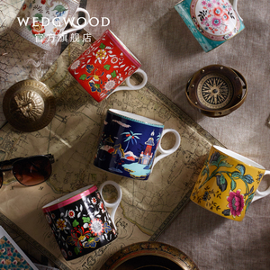 WEDGWOOD威基伍德漫游美境骨瓷马克杯水杯复古茶杯杯子欧式咖啡杯