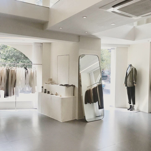 服装店镜子显瘦全身美颜显白立体贴墙ins风女装试衣镜网红落地镜