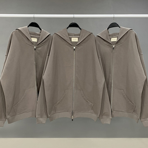 fear of god上帝灰拉链外套白铜双拉链lisa同款fog高街连帽卫衣
