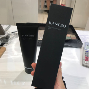 日本kanebo嘉娜宝新奢华吸附污垢洗面奶清洁拉丝洁面泡沫黑管130g
