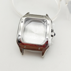 手表配件山度士系列表壳蓝玻璃表镜不锈钢表壳适合NH34/NH35机芯