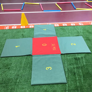 田径专用十字垫小学生十字交叉垫儿童趣味田径数字海绵跳垫环保垫