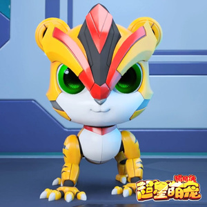 猪猪侠之超星萌宠玩具超级铁拳虎阿五变形合体机器人五灵全套正版