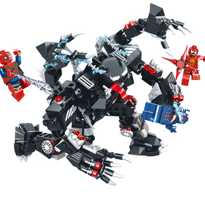 兼容乐高毒液共生体机甲致命守护者暴乱血清全套人仔男孩拼装玩具