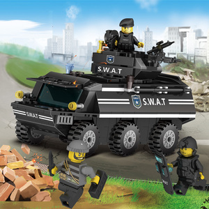 山涧拦截车飞机兼容乐高拼装积木玩具60175博优企业店同款货源33