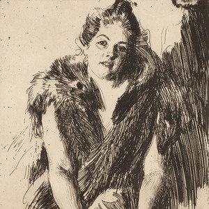 136张-安德斯佐恩高清版画素描图集 瑞典印象主义绘画素材jpg大图