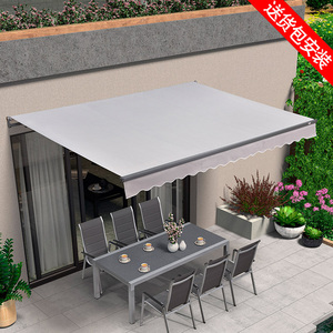 手动伸缩雨棚手摇