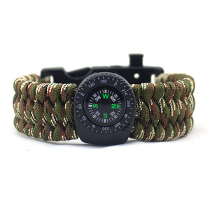 户外工具多功能荒野求生特种兵手镯手链伞兵手绳战术手环战狼同款