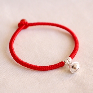 红绳系小铃铛编法图片