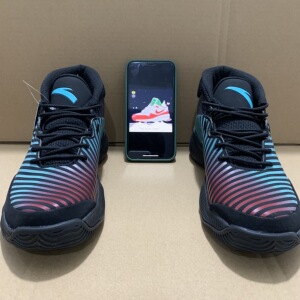 anta安踏篮球鞋 星轨2代实战高帮耐磨运动男鞋黑绿黄 11941632s