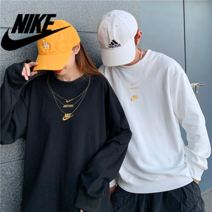 nike耐克卫衣男春冬新款刺绣时尚休闲圆领套头衫女情侣款卫衣