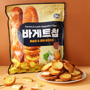 韩国进口SI蒜香黄油面包干休闲零食酥脆饼干蒜蓉味法式烤面包脆片