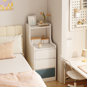 床头柜小型简约现代卧室夹缝柜子储物柜收纳新简易超窄床边置物架