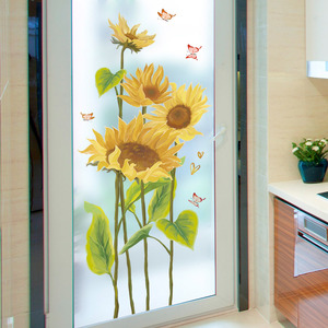 浴室卫生间厨房玻璃门装饰贴纸创意个性3d立体墙贴画墙纸壁纸自粘