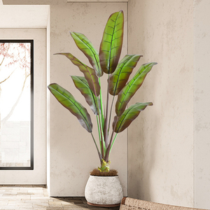 北欧大型落地仿真绿植象腿芭蕉树假植物盆栽室内落地装饰造景摆件