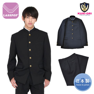 kuri-ori日本dk制服诘襟黑色西服套装男学生正统高校服jk班服套装