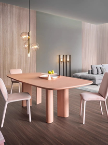 轻奢极简实木长桌设计师餐桌办公桌创意书桌个性洽谈桌艺术感桌子