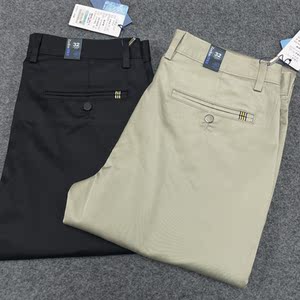 四海龙男装修身裤夏季新款韩版薄款休闲时尚商务弹力针织长裤8058