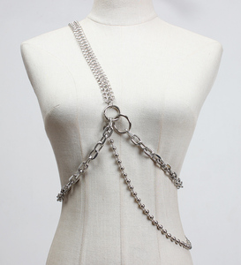 腰链女配裙子连衣裙收腰配饰ins风多用背带链金属链条朋克腰带