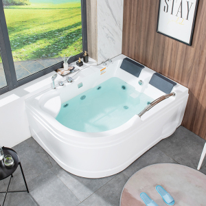 双人浴缸亚克力独立日式家用恒温按摩浴缸别墅浴盆酒店新款大浴池