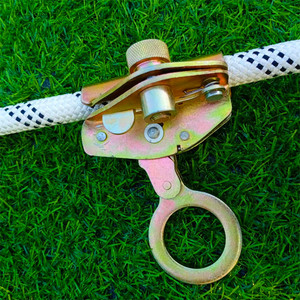 安全绳自锁器钢丝绳自锁扣高空锁绳器吊篮防坠器下吊自锁卡止坠器