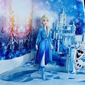 模玩定制 冰雪奇缘爱莎公主全身像雕像 1/1艾莎elsa手办模型