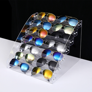 眼镜架子展示架亚克力透明陈列架创意太阳镜道具眼镜货架家用支架