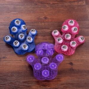 九珠手掌形按摩器360度旋转全身美体按摩手动九珠按摩 厂家直销