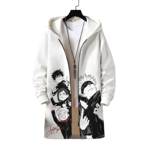 咒术回战动漫周边中长款风衣二次元男秋冬季新款衣服五条悟外套潮