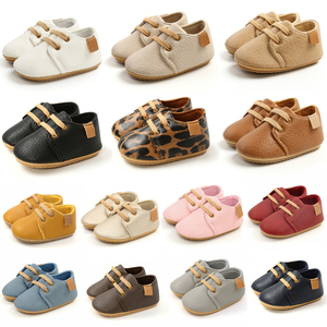 英伦风男女宝宝鞋子0-1岁婴儿学步软底小皮鞋防滑6-10-12个月春秋