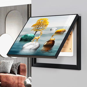 电表箱装饰画现代简约新款电源总开关北欧电闸盒子玄关空开箱盖板