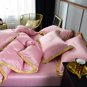 床单被罩豆沙色