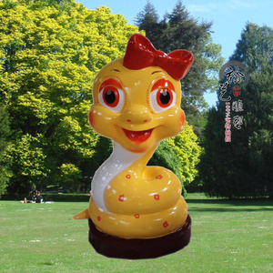 玻璃钢生肖猪摆件