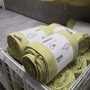 宜家正品ikea沃勒尔德纯棉床罩床笠单件席梦思床垫保护套防尘套