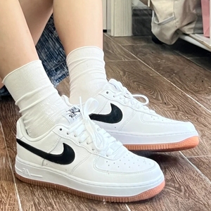 nike耐克空军一号 air force1刻字定制男女款板鞋升级款竖纹正品