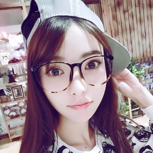 眼镜女生韩版百搭近视