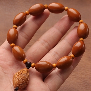 橄榄核雕刻兔子单粒单子吊坠素核佛手串男女文玩手串手链吊坠手工