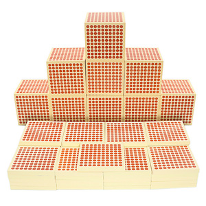 蒙氏教具木制9个1000点45个100点儿童早教益智立方体数学积木玩具