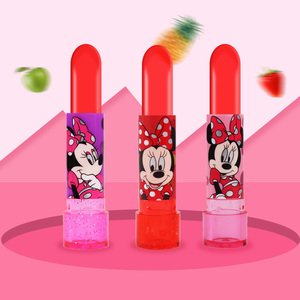 迪士尼米妮果味零食儿童节日趣味零食玩具果味糖果口红糖5g/支