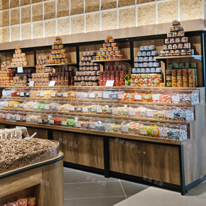 超市零食货架散称食品散装干果柜干货炒货柜糖果柜五谷杂粮展示柜