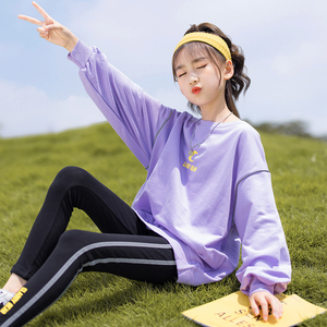 10到11岁小学生12女孩子13女童14春装6长袖衣服7长裤8休闲9一套装