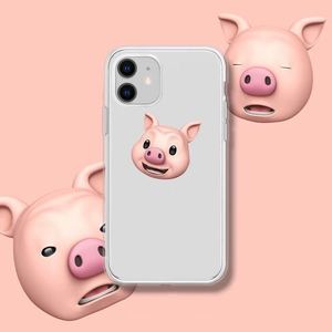 13适用猪头特效iphone12pro手机壳11可爱xsmax软7苹果8p硅胶6壳xr