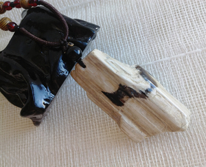 天然石头挂坠戈壁玉硅化木化玉树化玉木化石金丝玉吊坠项链挂件链