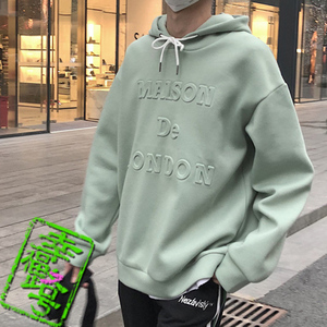 薄荷绿卫衣男